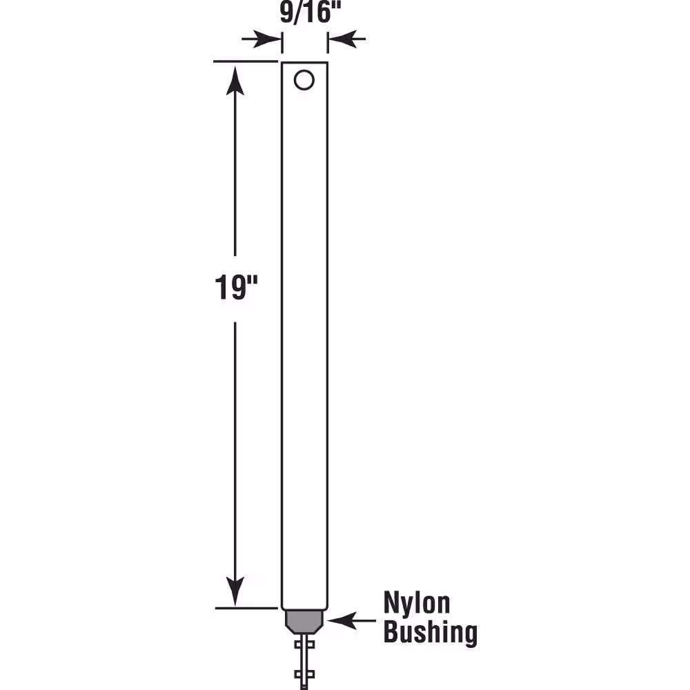 Prime-Line 19 in. Spiral Tilt Balance, Blue Tip (Single Pack)