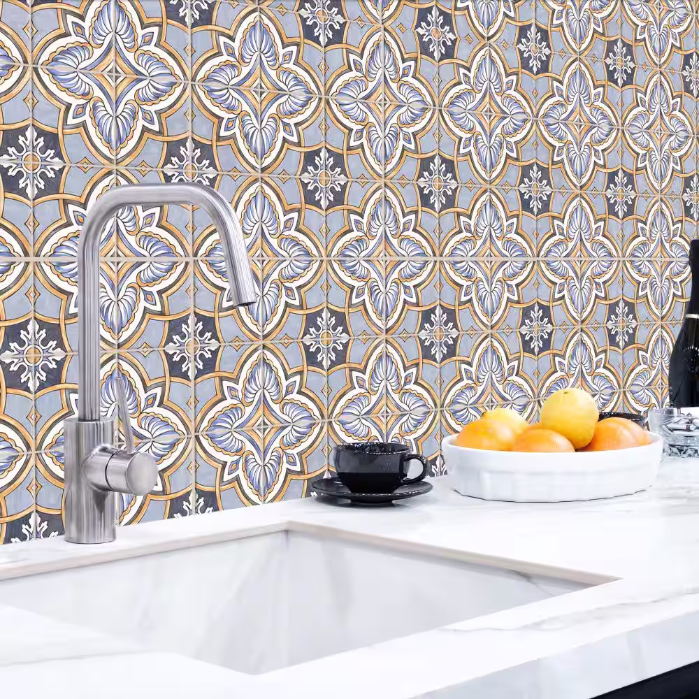 Merola Tile Harmonia Grove Blue 13 in. x 13 in. Ceramic Floor and Wall Tile (12.0 sq. ft./Case)