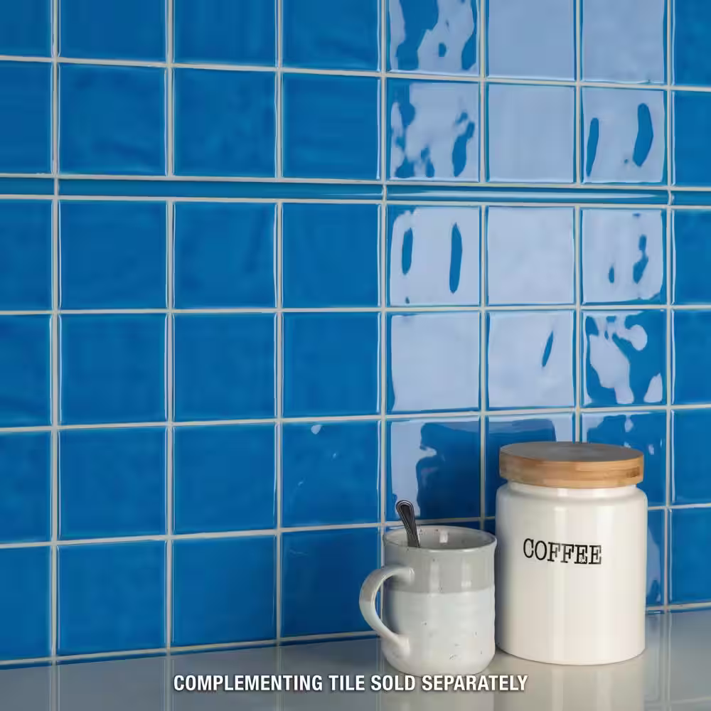 Merola Tile Twist Square Blue Sky 11-3/4 in. x 11-3/4 in. Ceramic Mosaic Tile (9.8 sq. ft./Case)