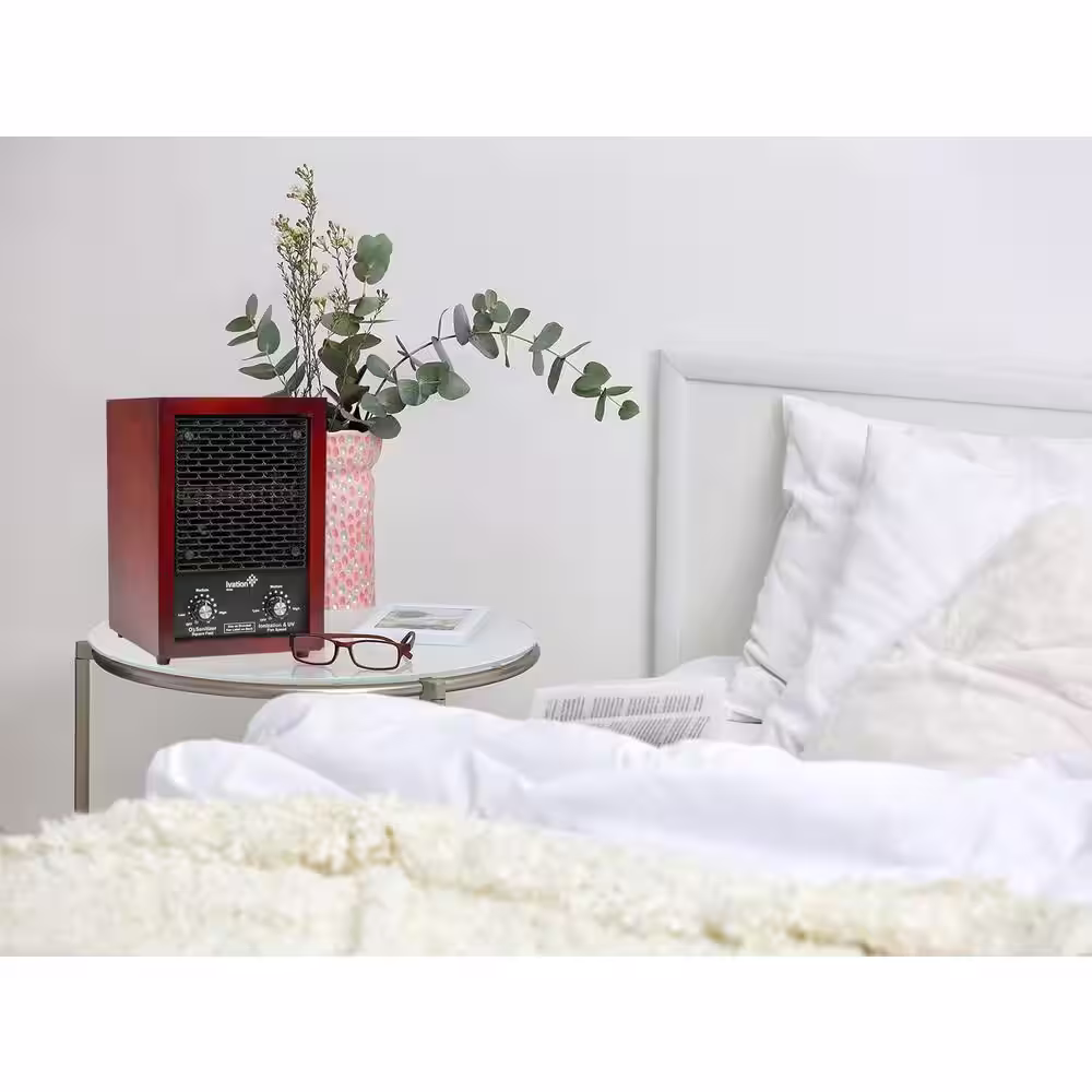 Ivation Air Purifier and Ozone Generator, Ionizer and Deodorizer, Odor Removal for Upto 3,700 sq.ft. with HEPA Filters