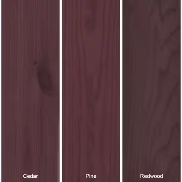 BEHR PREMIUM 5 gal. #ST-106 Bordeaux Semi-Transparent Waterproofing Exterior Wood Stain and Sealer