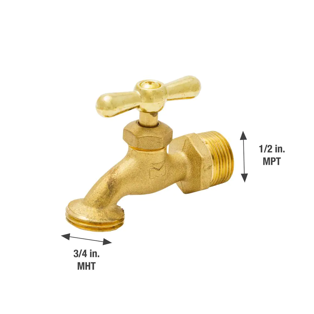 Everbilt 3/4 in. Brass MIP Hose Bibb