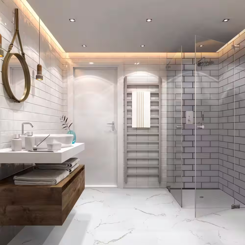 A&A Surfaces Umbria Eddinger 12 MIL x 11.81 in. x 23.62 in. Waterproof Luxury Vinyl Plank Flooring (19.37 sq. ft./Case)