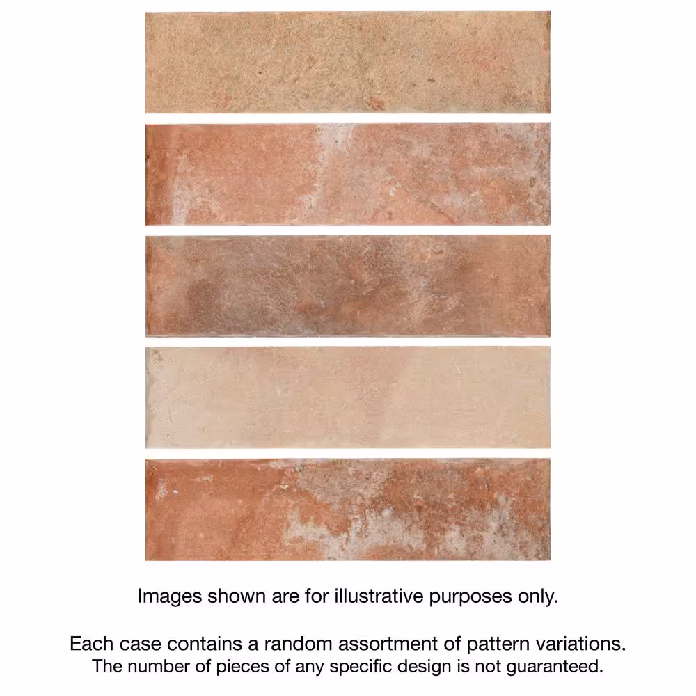 Merola Tile Americana Boston Brick North East 2-1/2 in. x 10 in. Porcelain Floor and Wall Tile (5.13 sq. ft./Case)
