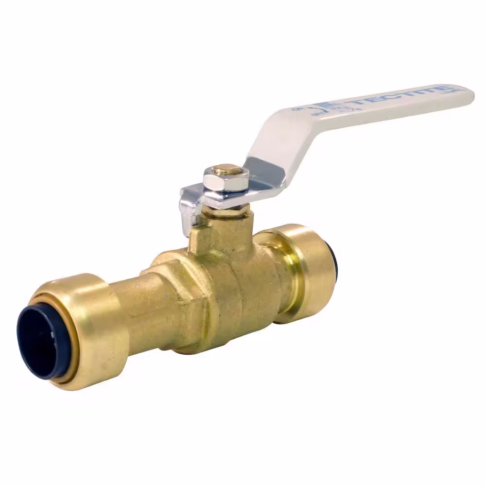 Tectite 1/2 in. Brass Push-to-Connect Slip Ball Valve
