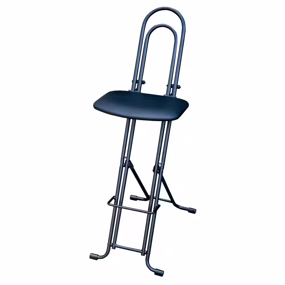 Vestil 18 in. to 33 in H Ergonomic Work Seat/Chair