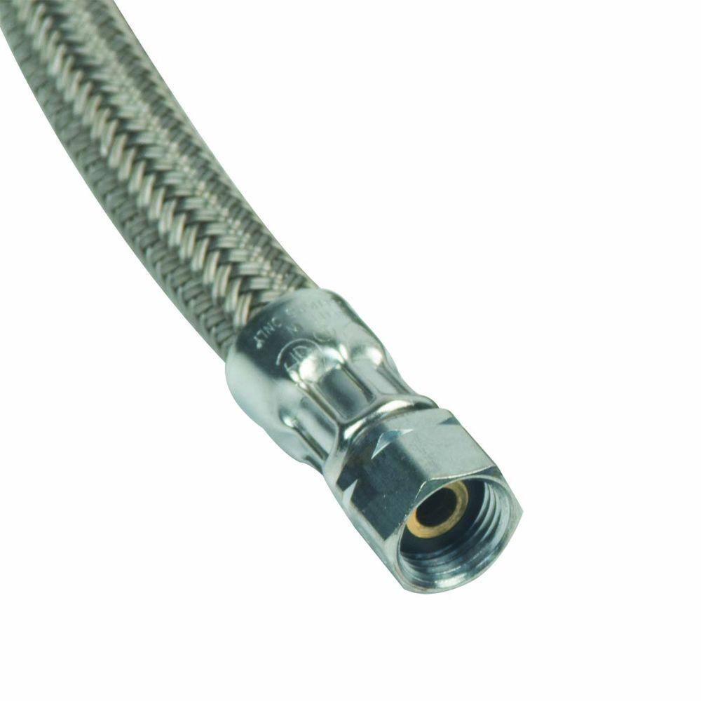 BrassCraft 1/4 in. Compression x 1/4 in. Compression x 96 in. Braided Polymer Icemaker/Humidifier Supply Line