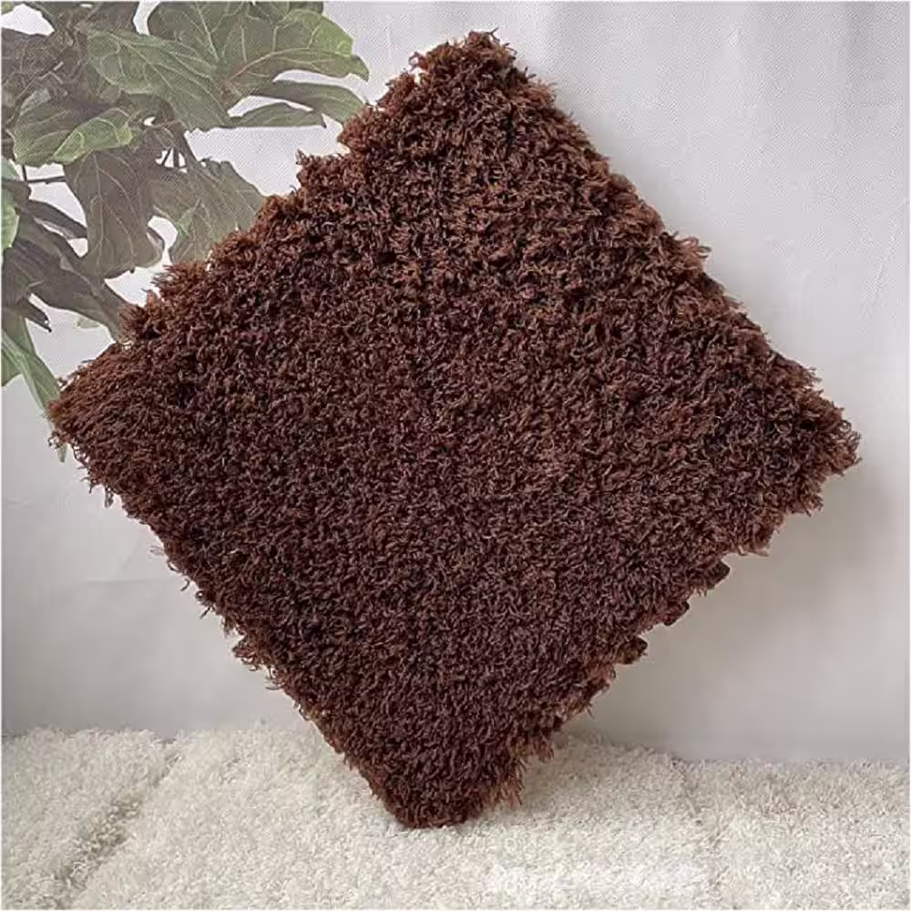None 16 Pcs Foam Floor Mat Square Interlocking Carpet Tiles Play Mat Soft Climbing Area Rugs, 12 x 12 x 0.4 Inch COFFEE
