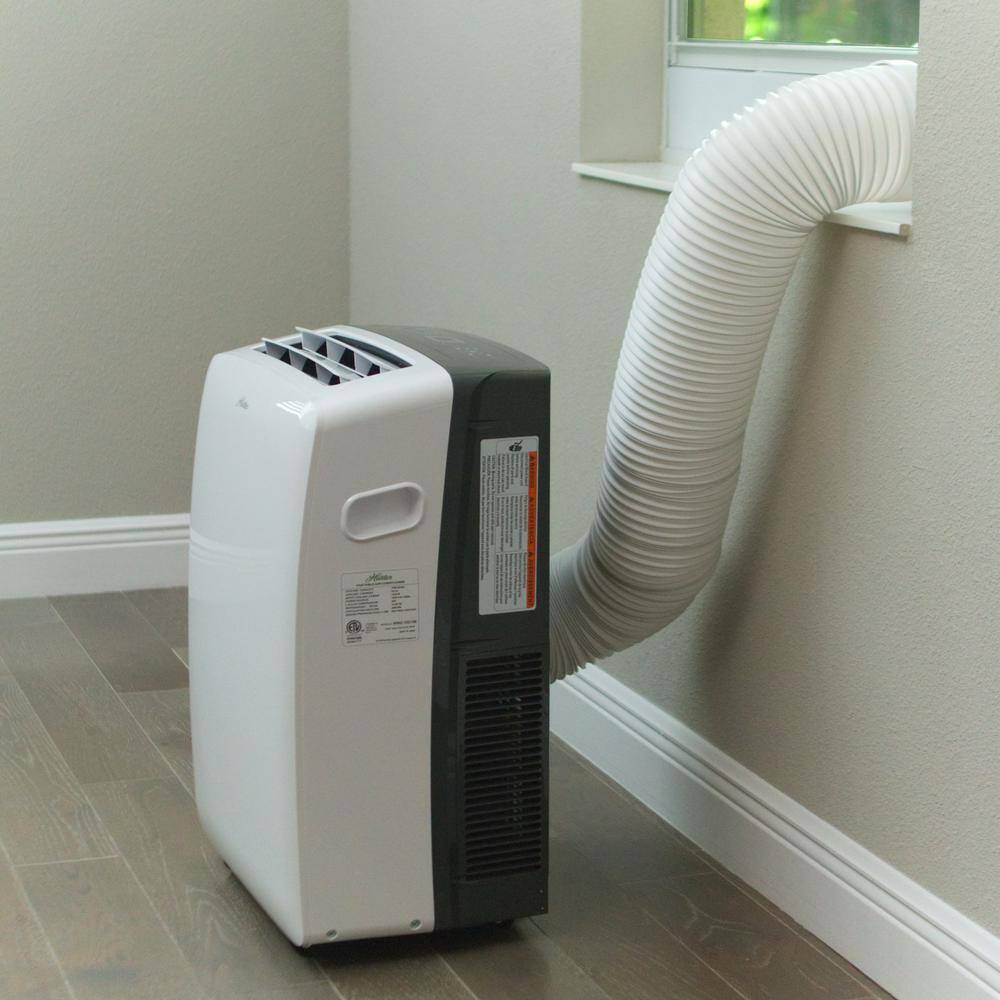 Hunter 10,000 BTU 6,500 BTU (DOE) Portable Air Conditioner in White with Dehumidifier and Remote Control