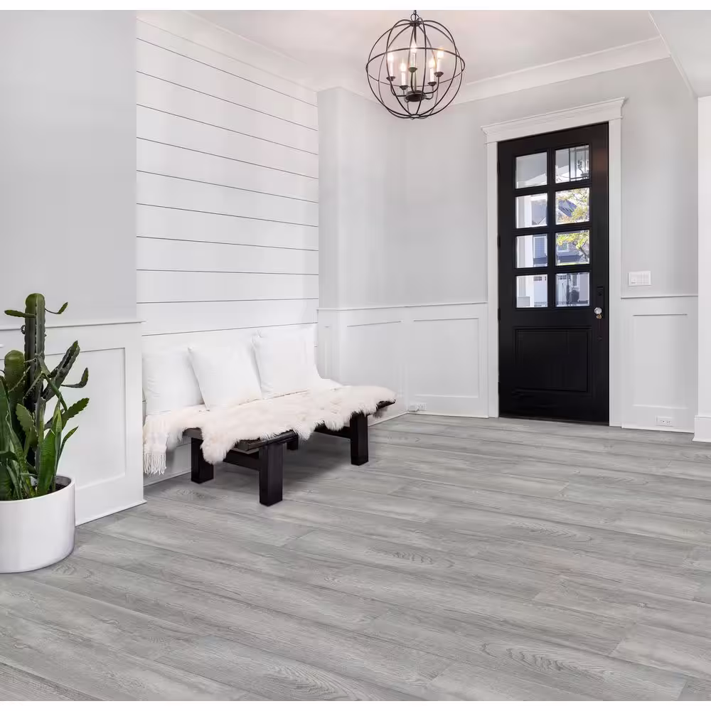 ACHIM Tivoli II Silverton Self Adhesive Vinyl Floor Planks - 10 Planks/15 sq. ft.