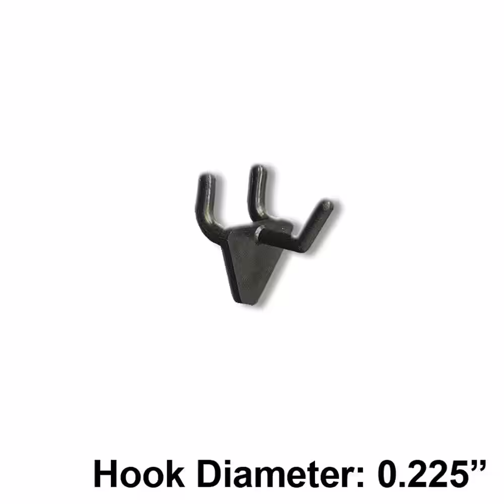 Azar Displays 1 in. Black Glass Filled Nylon Hook (50-Pack)
