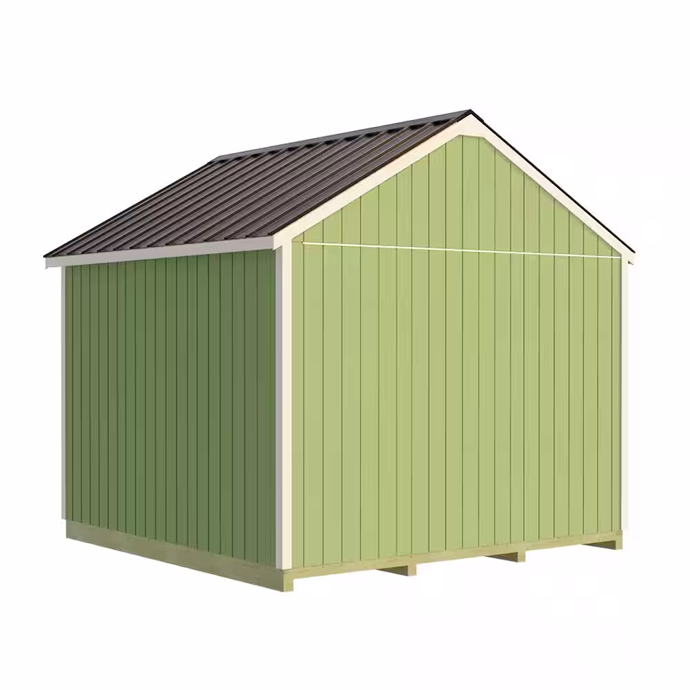 Best Barns North Dakota 12 ft. x 12 ft. Wood Storage Shed Kit with Floor Including 4 x 4 Runners