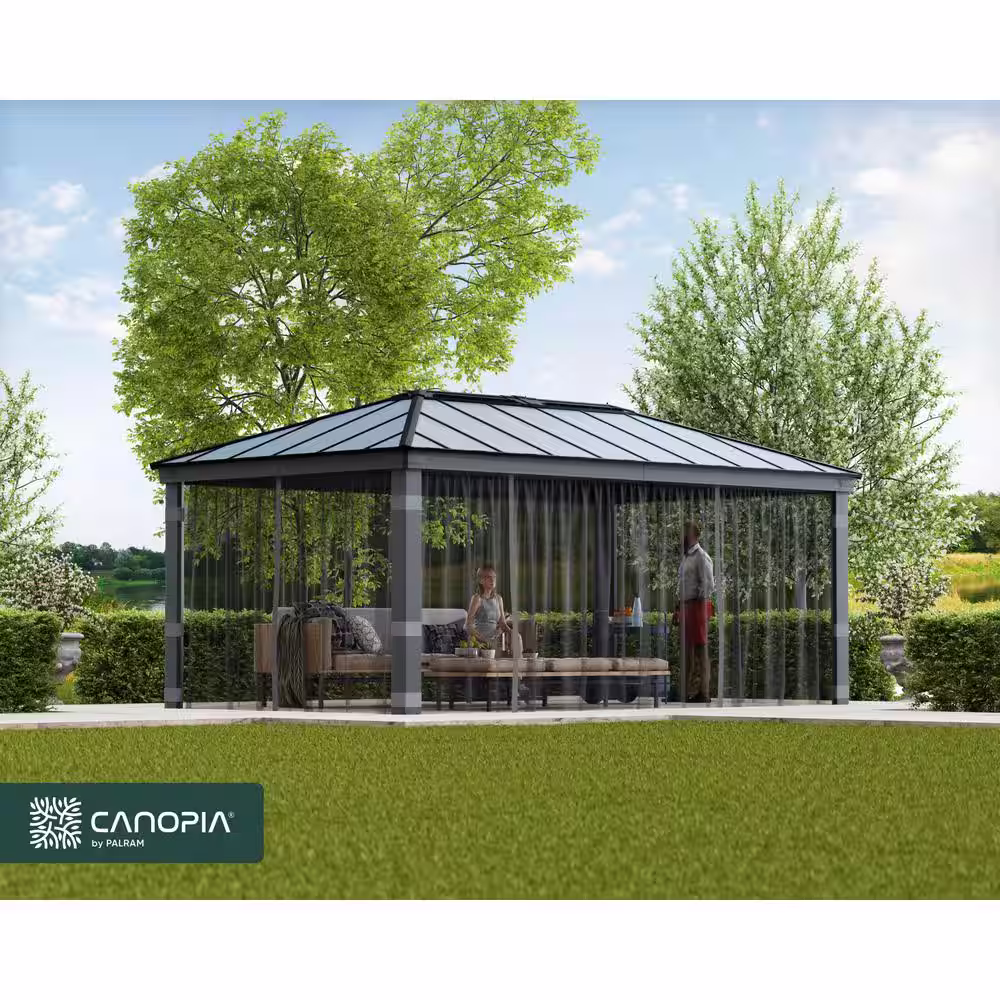 CANOPIA by PALRAM Netting Set for Dallas 12 ft. x 20 ft. Outdoor Gazebo