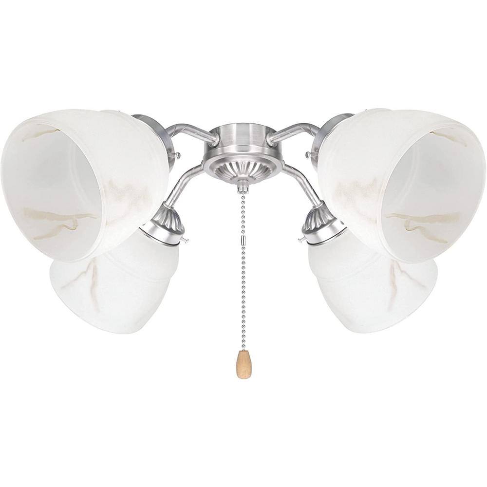 None 2-1/8 in. Fitter x Dia 4-3/4 in. x 5 in. H, 4PK - Lighting Accessory - Replacement Glass - Alabaster