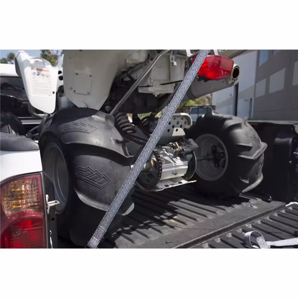 Keeper 1 in. x 12 ft. 500 lbs. Diamond Plate Ratchet Tie Down Strap