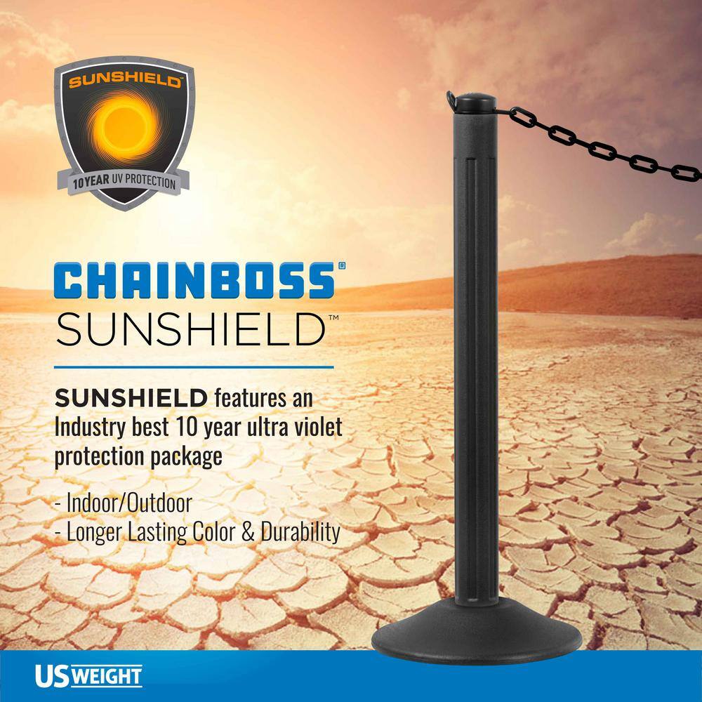 USW US Weight 2 in. x 500 ft. Red Plastic Chain Featuring SunShield UV Protection