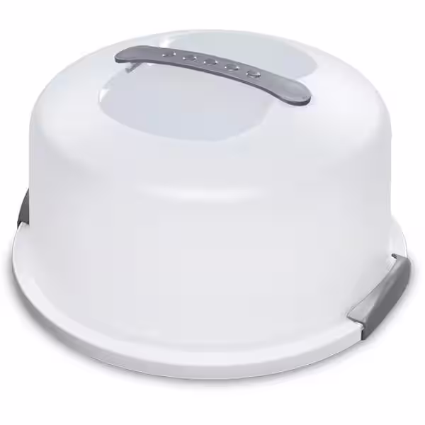 Sterilite Portable Latching Cake Server Carrier Keeper with Handles (8-Pack)
