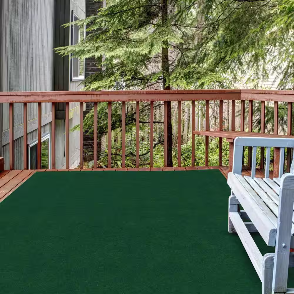 Foss Fairway Green 6 ft. x 8 ft. Green Artificial Grass Rug