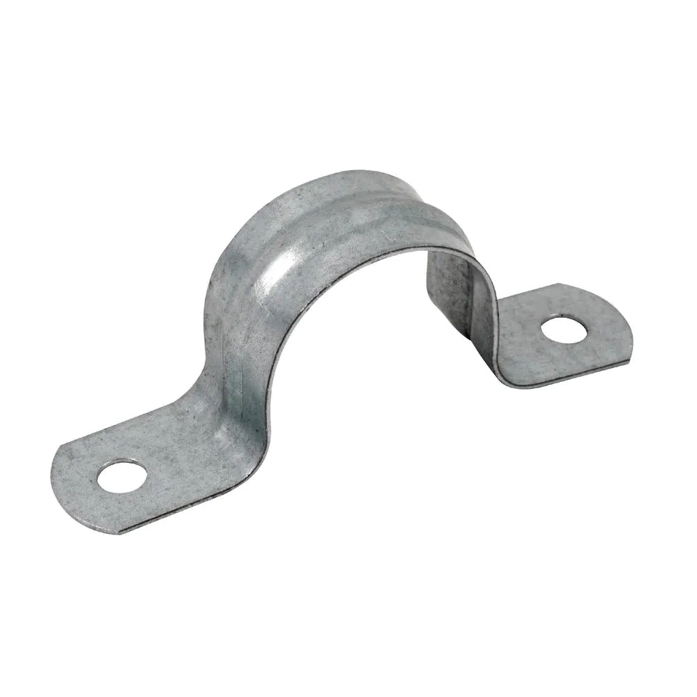 Oatey 1-1/4 in. Galvanized 2-Hole Pipe Hanger Strap (4-Pack)