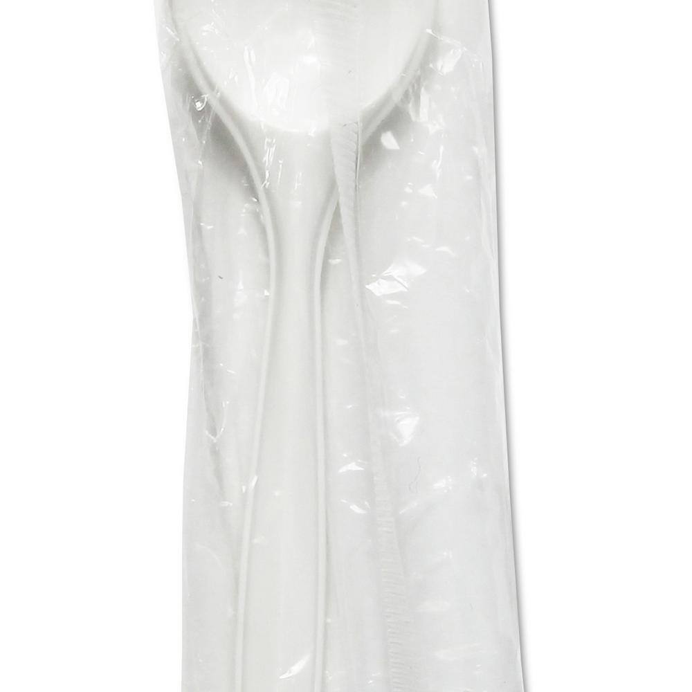 Boardwalk White Mediumweight Wrapped Disposable Polypropylene Sporks (1,000-Carton)