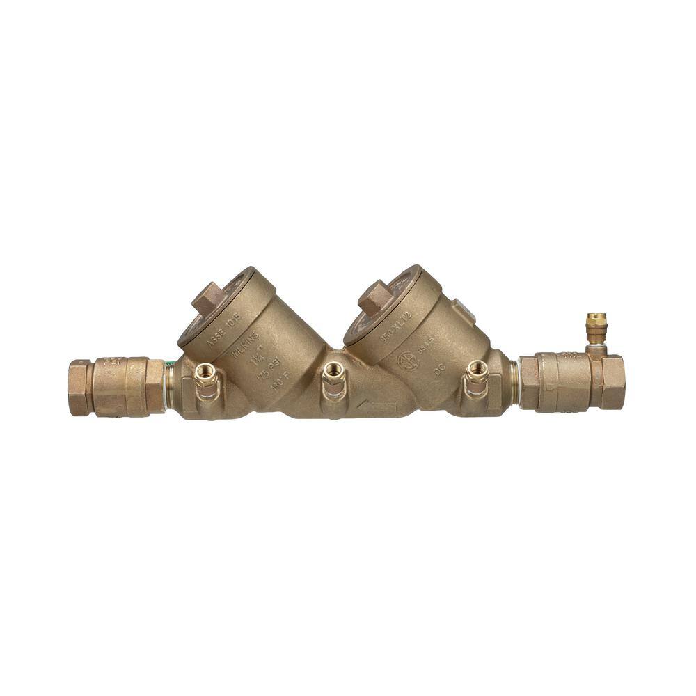 Wilkins 1-1/4 in. Dia Bronze Double Check Backflow Preventer