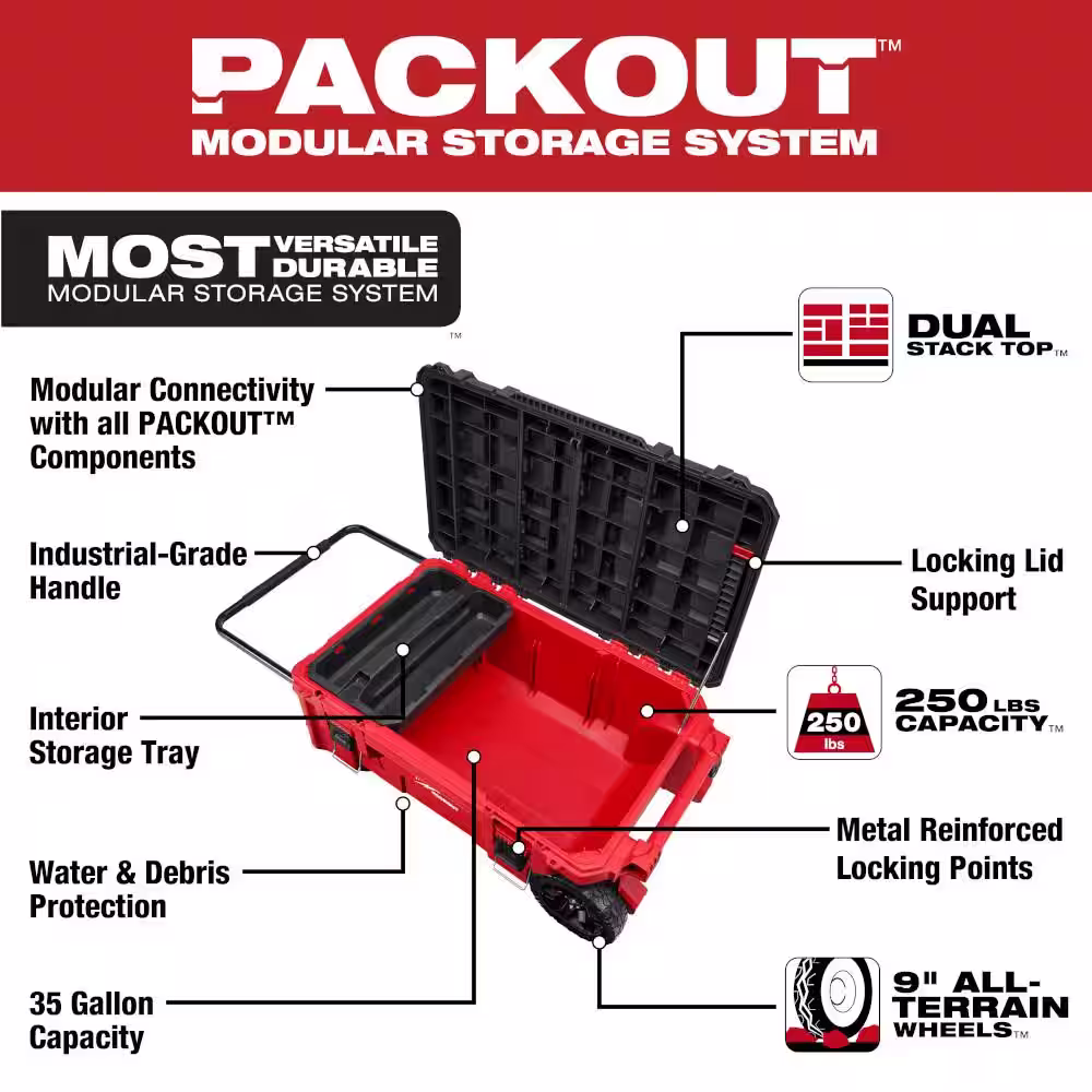 None Packout Tool Chest with XL Tool Box