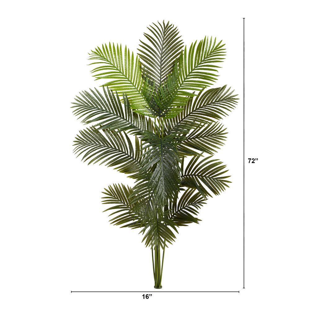 Nearly Natural 72 in. Green Artificial Paradise Palm Tree
