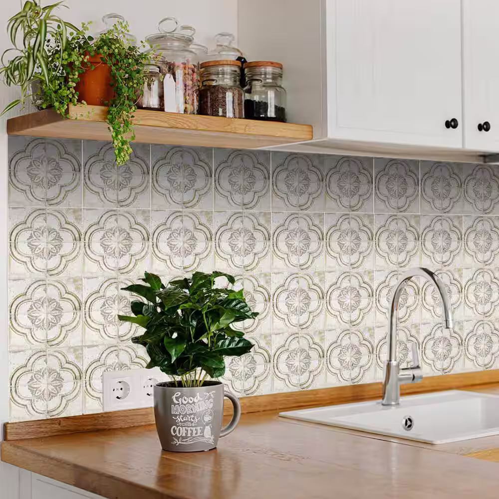 None Brown R34 7 in. x 7 in. Vinyl Peel and Stick Tile (24 Tiles, 8.17 sq. ft./Pack)