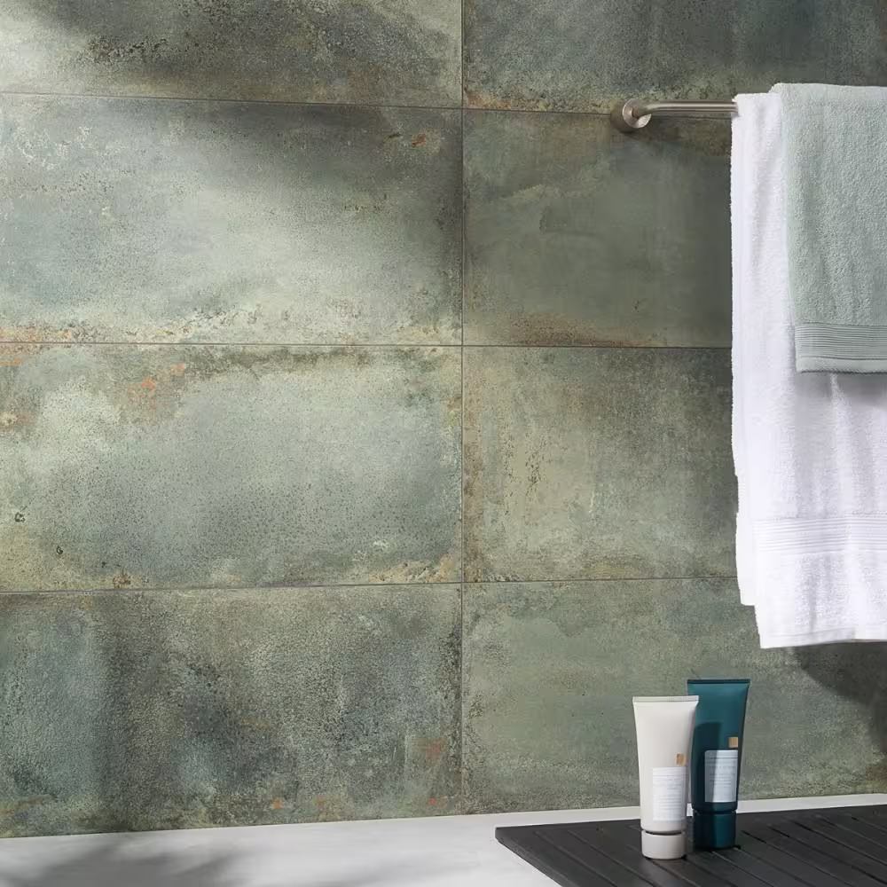 Ivy Hill Tile Angela Harris Fuller Aquamarine 11.81 in. x 23.62 in. Polished Porcelain Floor and Wall Tile (11.62 sq. ft./Case)