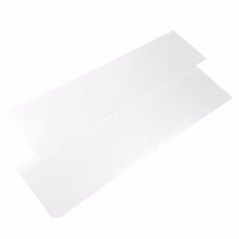 None Secret Dimensions Beveled Large Format Subway 8 in. x 16 in. Glossy White Glass Wall Tile (10.68 Sq. Ft./Case)