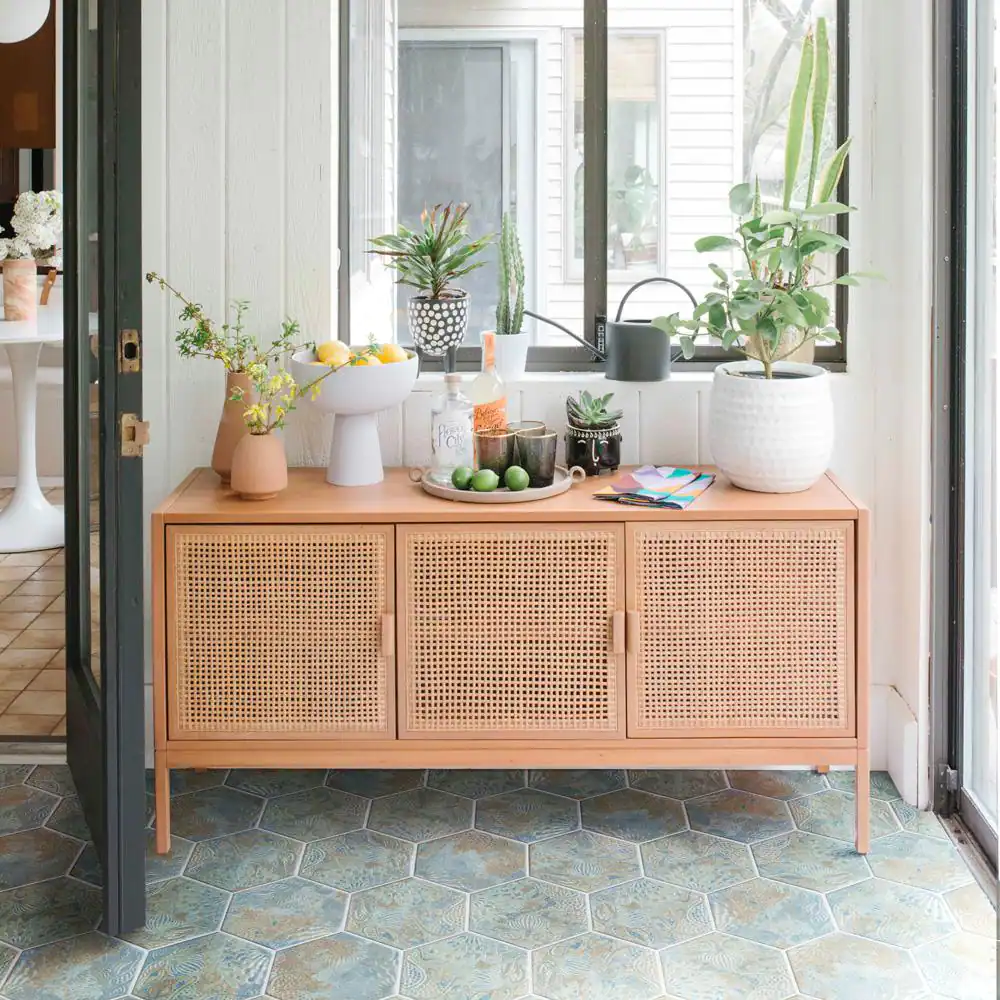Merola Tile Gaudi React Hex Ocean 8-5/8 in. x 9-7/8 in. Porcelain Floor and Wall Tile (11.5 sq. ft./Case)