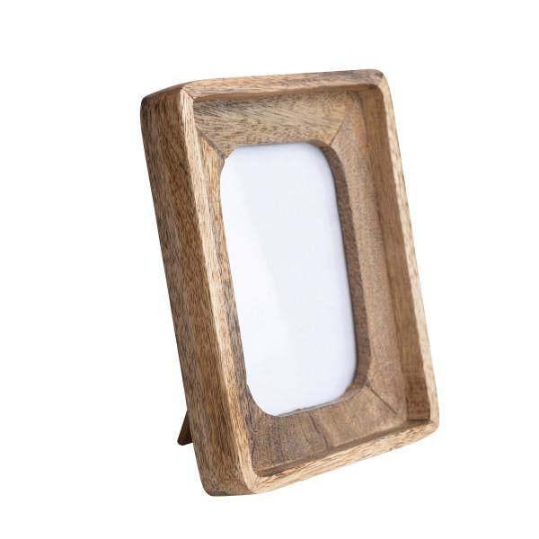None 4 in. x 6 in. Natural Solid Wood Construction Picture Frame