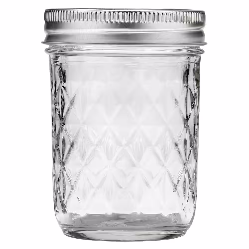 COUNTRY CLASSICS 8 oz. Regular Mouth Glass Canning Jar (2 packs of 12)