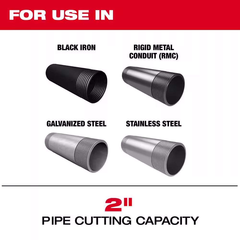 Milwaukee MX FUEL Pipe Threading Machine Replacement Pipe Threading Pipe and Tubing Cutter Wheels 1/2 in. to 2 in. (4-Pack)