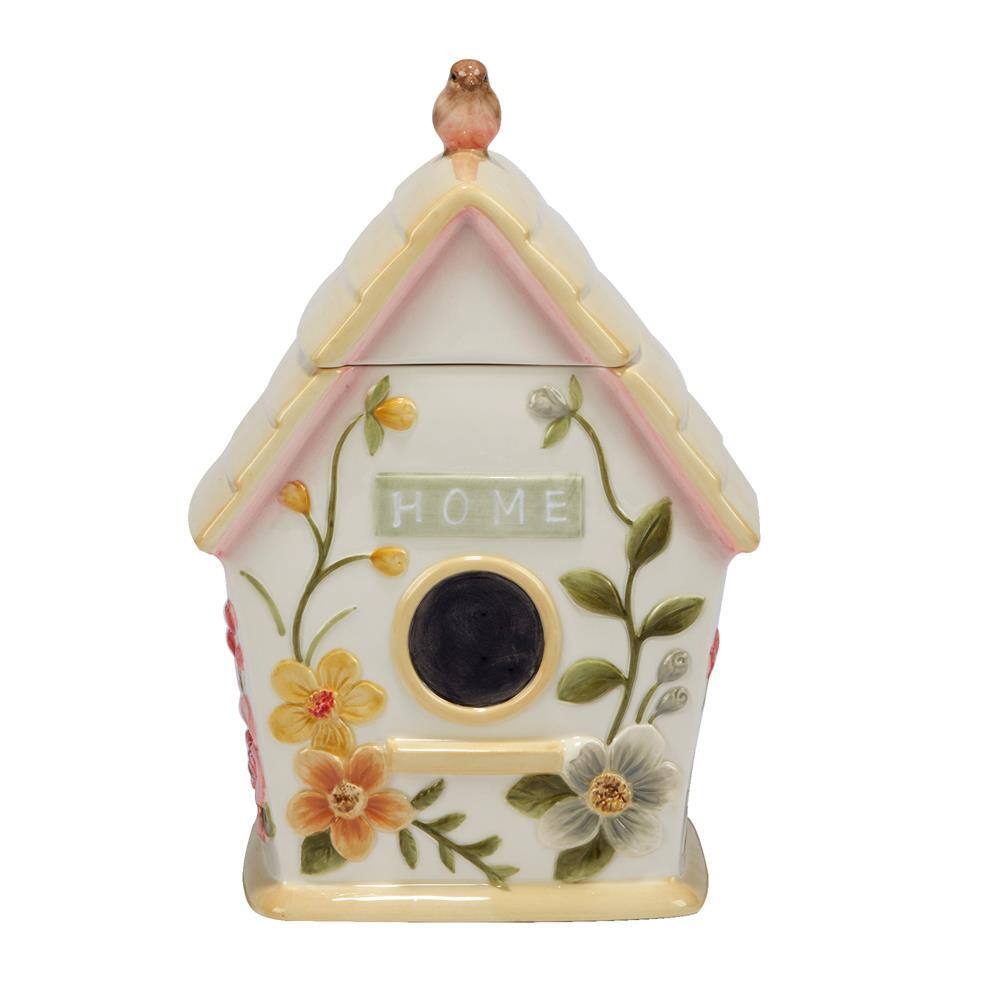 Certified International Nature's Song 1-Piece 3-D Birdhouse Cookie Jar