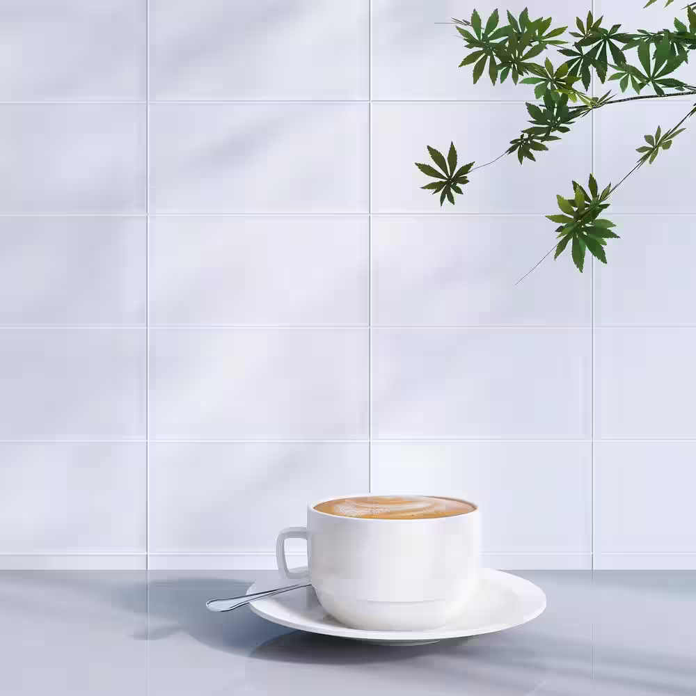 MOLOVO Crystile White 3 in. X 6 in. Glossy Glass Subway Tile (10 sq. ft./Case)