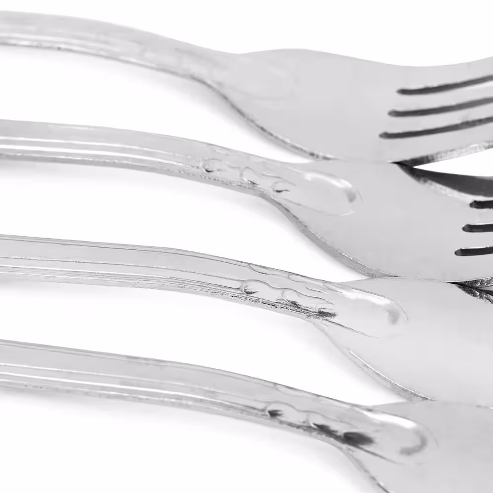 None Abbie 4-Piece Stainless Steel Dinner Fork Set