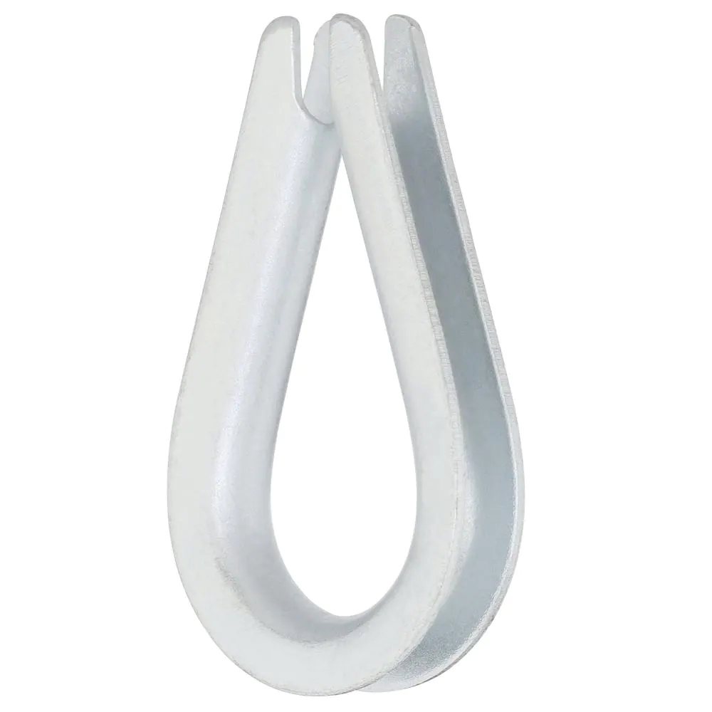Everbilt 1/8 in. Zinc-Plated Wire Rope Thimble (2-Pack)