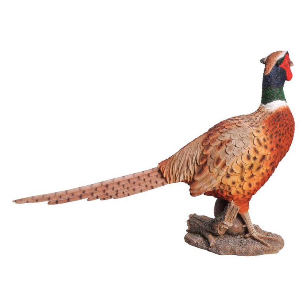 None Standing Phesant Garden Statue