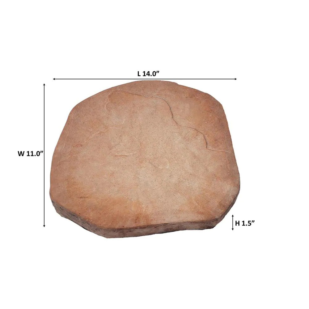 Classic Stone El Paso Sandstone Irregular Concrete Stepping Stone Pathway Pack (32-Piece)