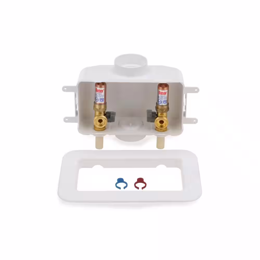 Oatey Centro II 1/4 in. Turn CPVC Washing Machine Outlet Box with Water Hammer Arrestor