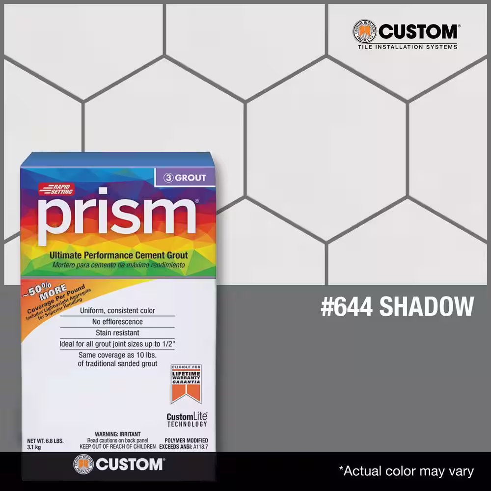 Custom Building Products Prism #644 Shadow 17 lb. Ultimate Performance Grout