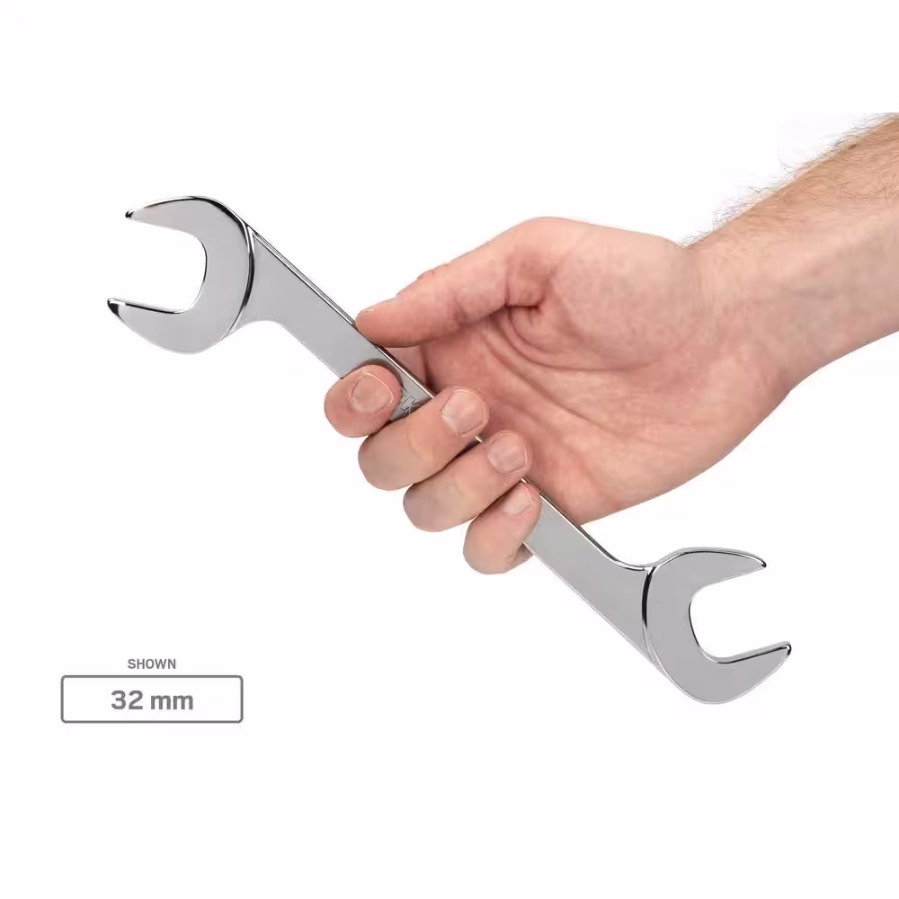 TEKTON 1/4 - 1-1/4 in., 6 - 32 mm Angle Head Open End Wrench Set (41-Piece)