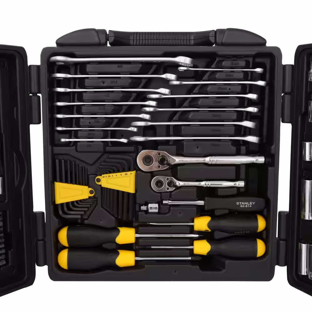Stanley 1/4 in. & 3/8 in. Drive SAE Mechanics Tool Set (150-Piece)