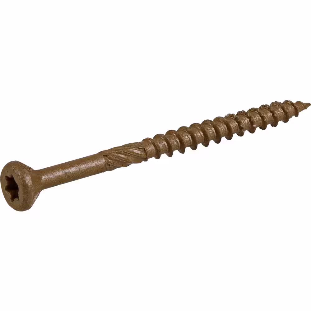 Everbilt #9 x 2-1/2 in. Star Drive Flat Head Exterior Wood Screws (100-Pack)