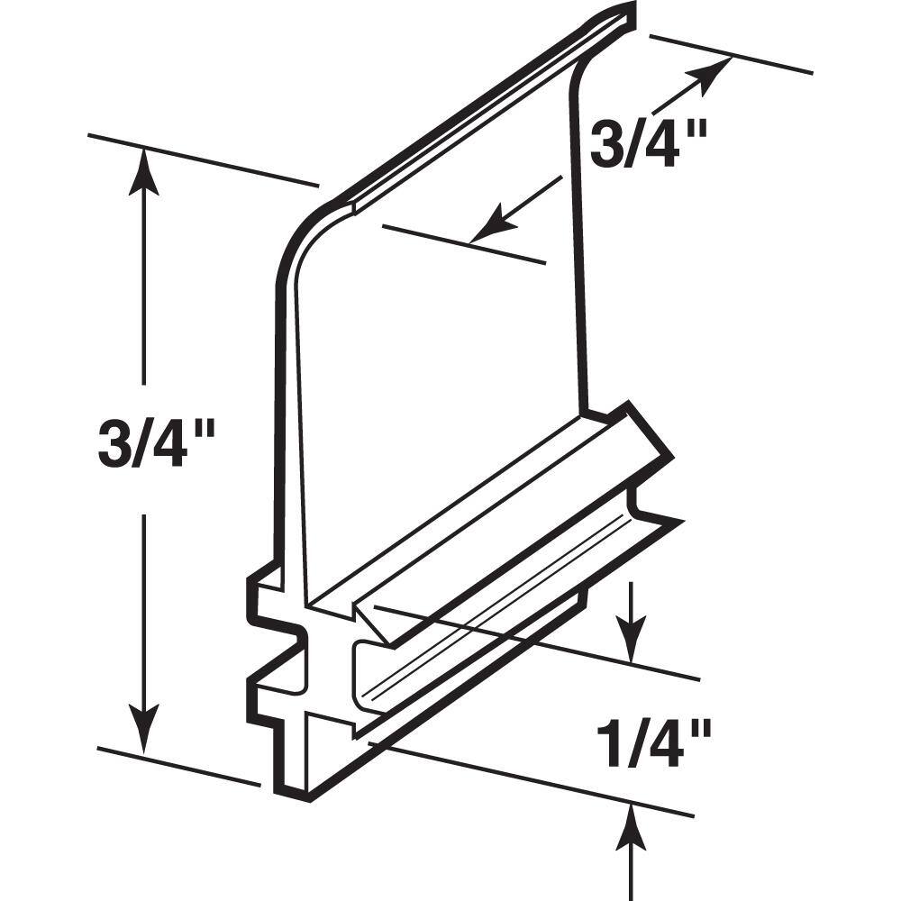 Prime-Line 1/4 in. White Nylon Top Guides (4-pack)