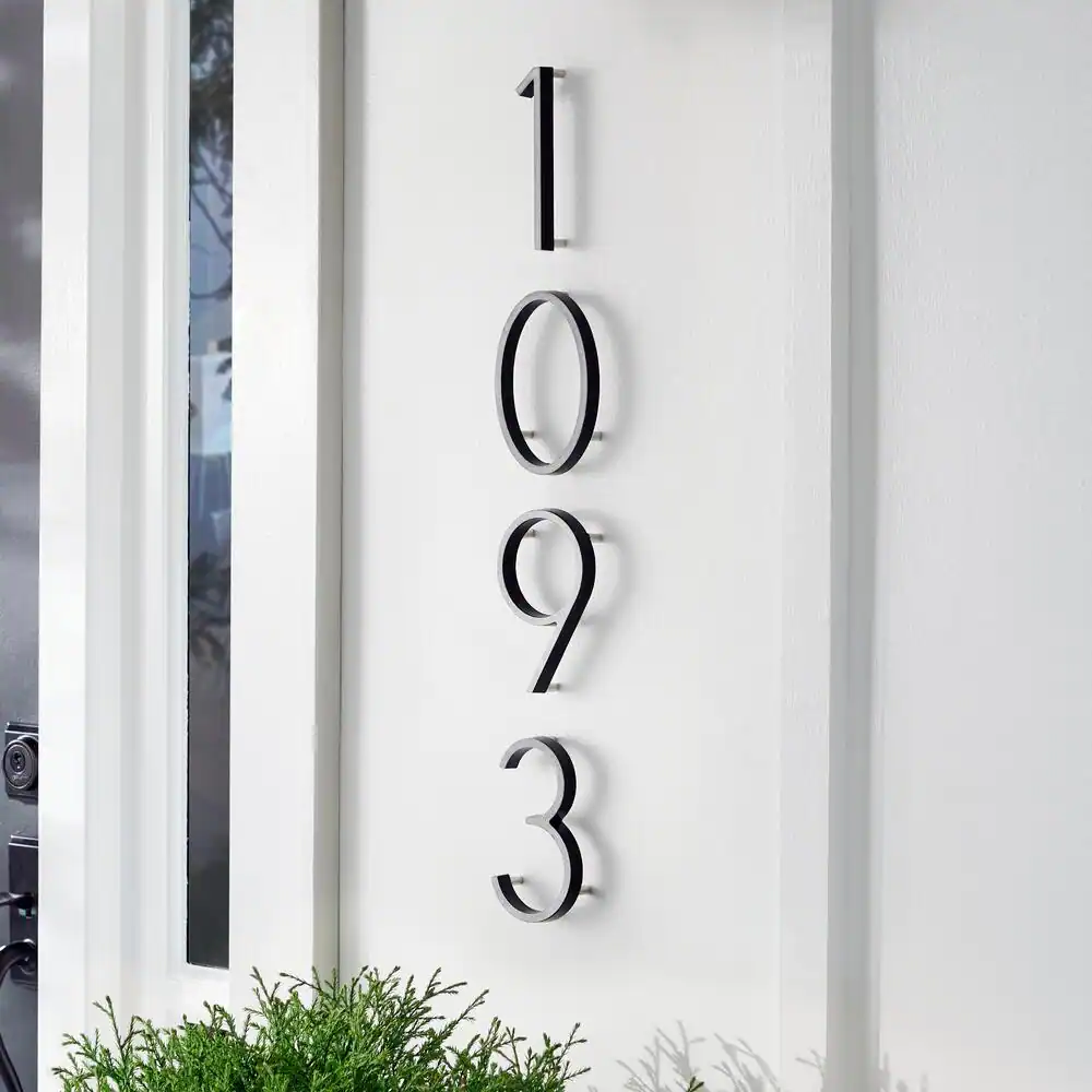 Everbilt 5 in. Silver Reflective Floating House Number 1