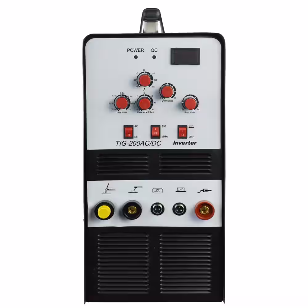 Lotos 200 Amp TIG/Stick Square Wave Inverter Welder with Foot Pedal for Aluminum, Dual Voltage 110/220V
