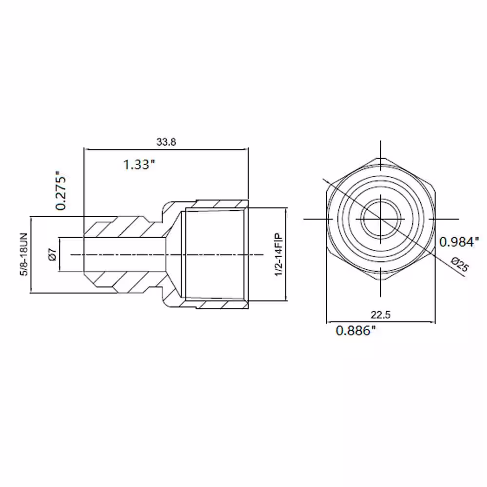 Everbilt 3/8 in. Flare x 1/2 in. FIP Brass Adapter Fitting