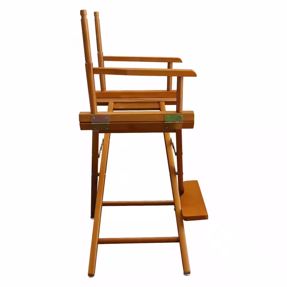 Casual Home 24 in. Director's Chair Honey Oak Solid Wood Frame